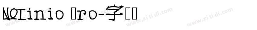 Minio Pro字体转换